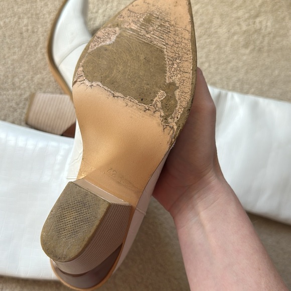 White Croc High Knee Cowboy Boots! Size 10 (42) - Picture 7 of 7